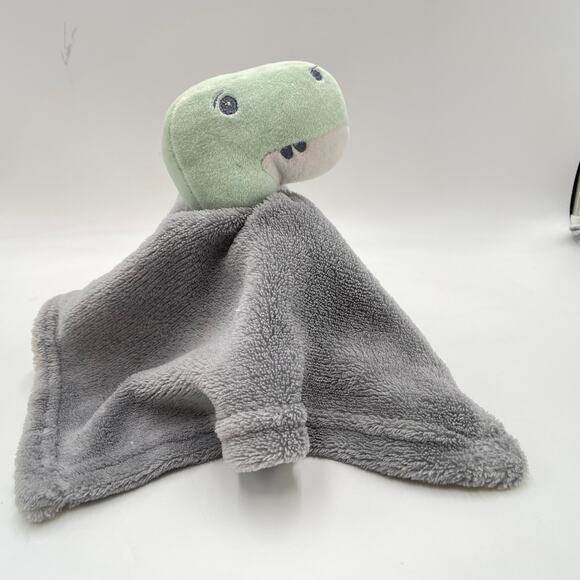 2019 Elle & Jaye Green Dinosaur Lovey Gray Plush 13" Security Blanket Target - Picture 2 of 8
